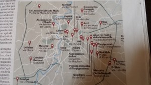 mappa della Associazioni a Roma